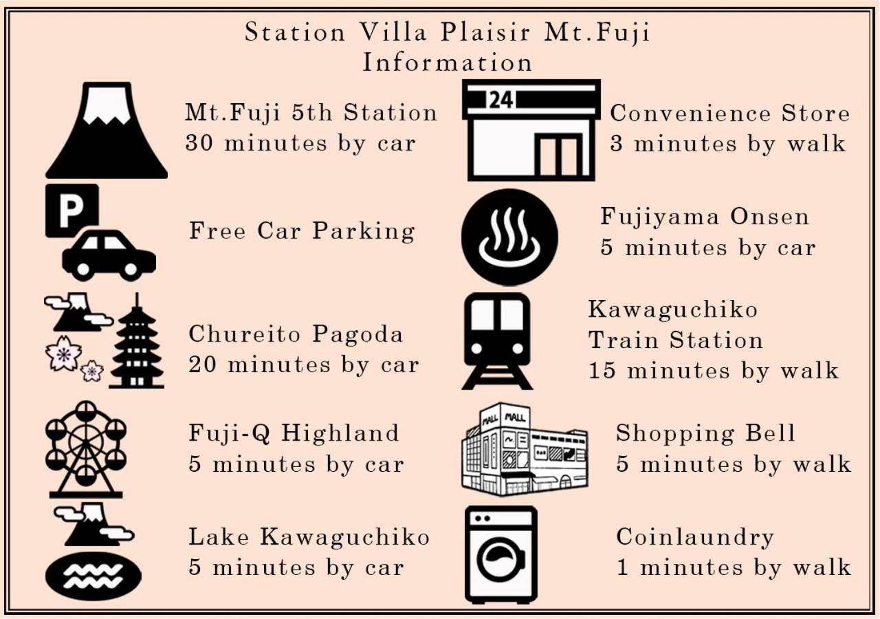 Station Villa Plaisir Mt. Fuji Fujikawaguchiko Dış mekan fotoğraf